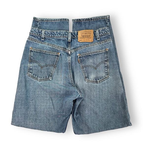 Vtg 90s Levis Jeans 550 Orange Tab Relaxed Fit Cotton Wallet Fade Denim W36 L34 - Picture 4 of 16